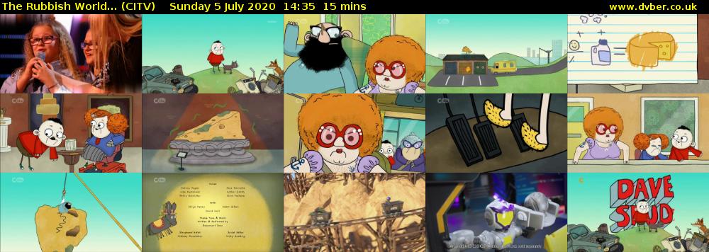The Rubbish World... (CITV) Sunday 5 July 2020 14:35 - 14:50