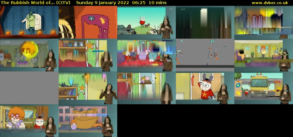 The Rubbish World of... (CITV) Sunday 9 January 2022 06:25 - 06:35