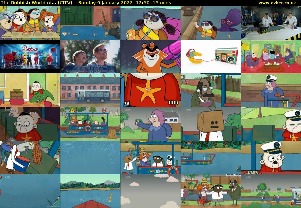 The Rubbish World of... (CITV) Sunday 9 January 2022 12:50 - 13:05