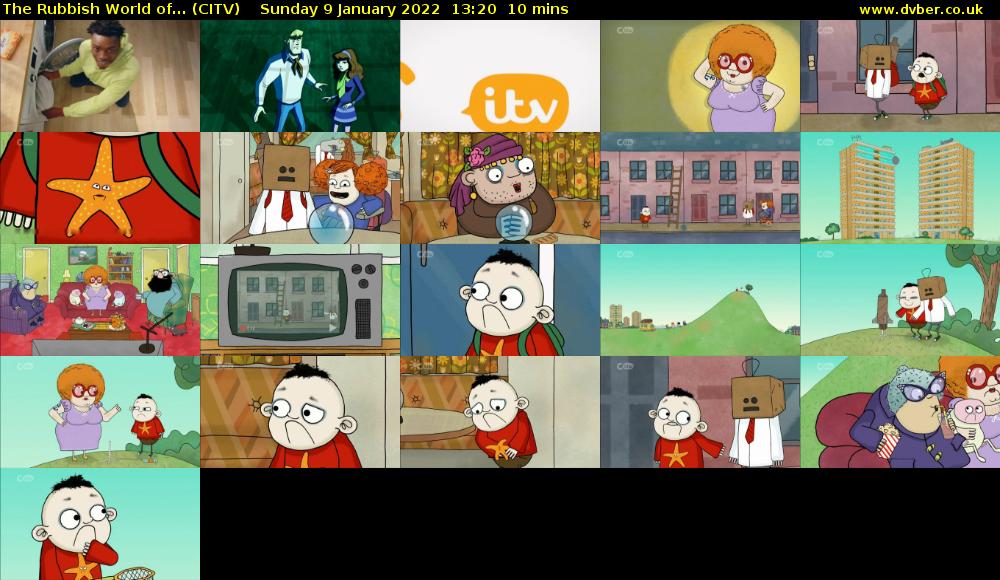 The Rubbish World of... (CITV) Sunday 9 January 2022 13:20 - 13:30