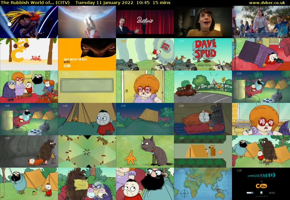 The Rubbish World of... (CITV) Tuesday 11 January 2022 10:45 - 11:00