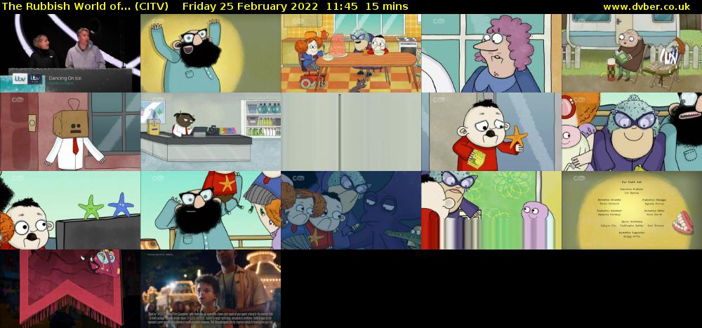 The Rubbish World of... (CITV) Friday 25 February 2022 11:45 - 12:00