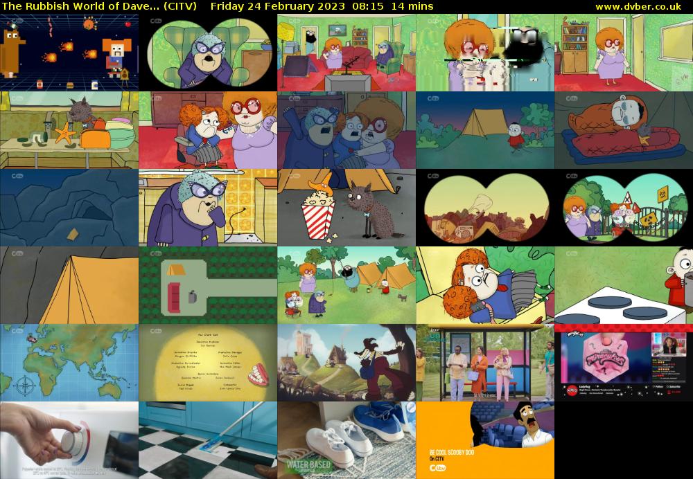 The Rubbish World of Dave... (CITV) Friday 24 February 2023 08:15 - 08:29