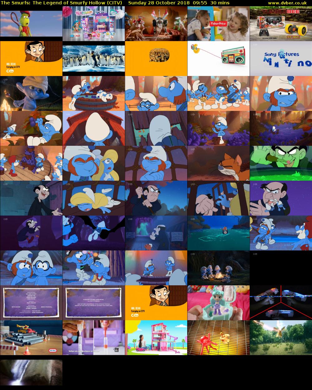The Smurfs: The Legend of Smurfy Hollow (CITV) Sunday 28 October 2018 09:55 - 10:25