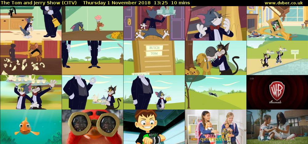 The Tom and Jerry Show (CITV) Thursday 1 November 2018 13:25 - 13:35