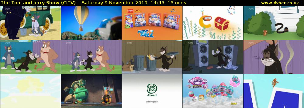 The Tom and Jerry Show (CITV) Saturday 9 November 2019 14:45 - 15:00