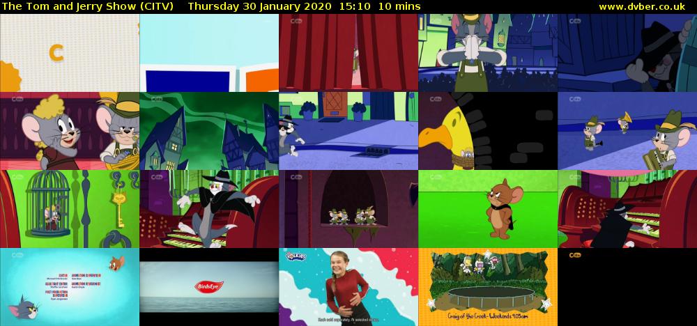 The Tom and Jerry Show (CITV) Thursday 30 January 2020 15:10 - 15:20
