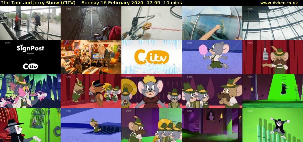 The Tom and Jerry Show (CITV) Sunday 16 February 2020 07:05 - 07:15
