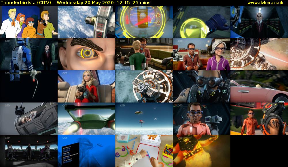 Thunderbirds... (CITV) Wednesday 20 May 2020 12:15 - 12:40