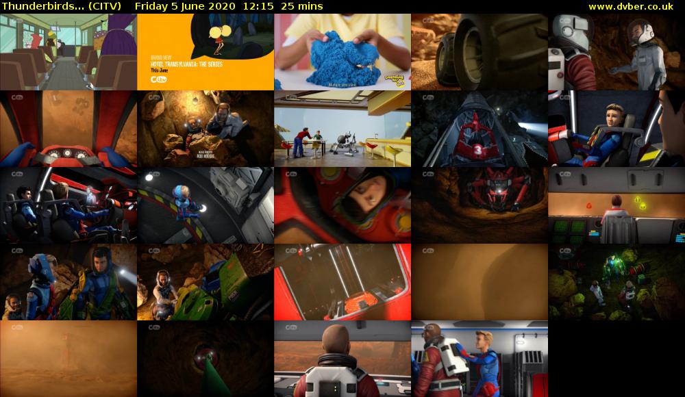 Thunderbirds... (CITV) Friday 5 June 2020 12:15 - 12:40
