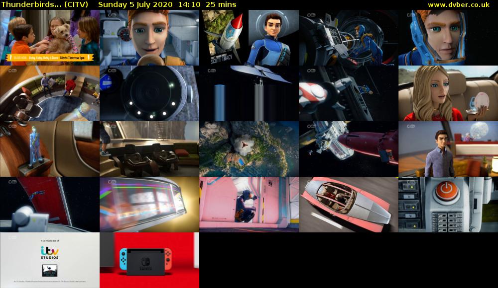 Thunderbirds... (CITV) Sunday 5 July 2020 14:10 - 14:35