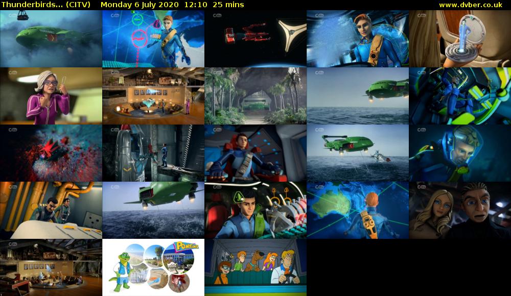 Thunderbirds... (CITV) Monday 6 July 2020 12:10 - 12:35
