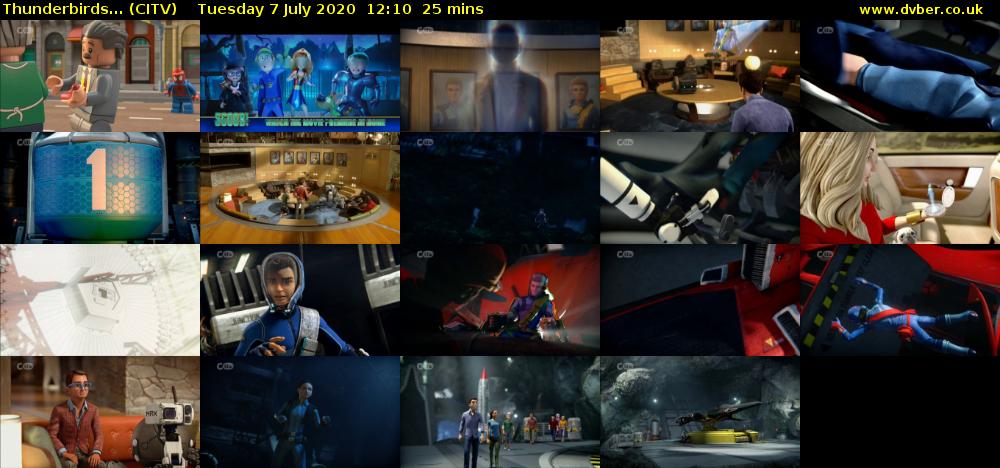 Thunderbirds... (CITV) Tuesday 7 July 2020 12:10 - 12:35