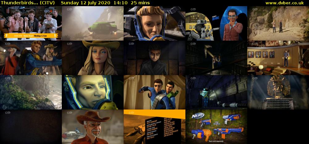 Thunderbirds... (CITV) Sunday 12 July 2020 14:10 - 14:35