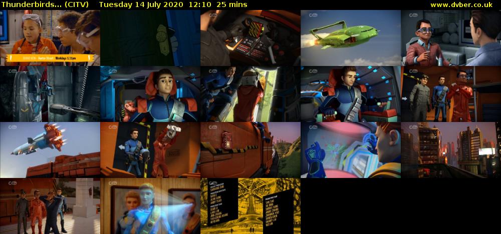 Thunderbirds... (CITV) Tuesday 14 July 2020 12:10 - 12:35