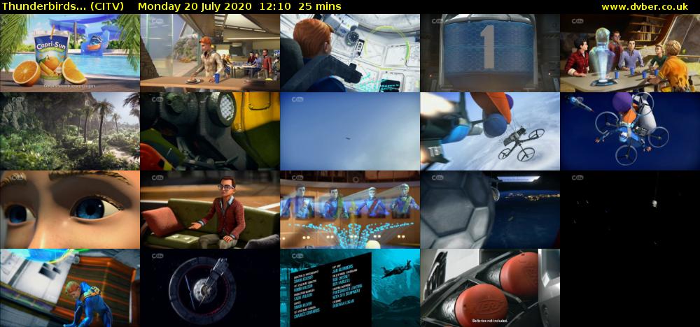 Thunderbirds... (CITV) Monday 20 July 2020 12:10 - 12:35