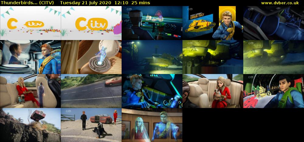 Thunderbirds... (CITV) Tuesday 21 July 2020 12:10 - 12:35