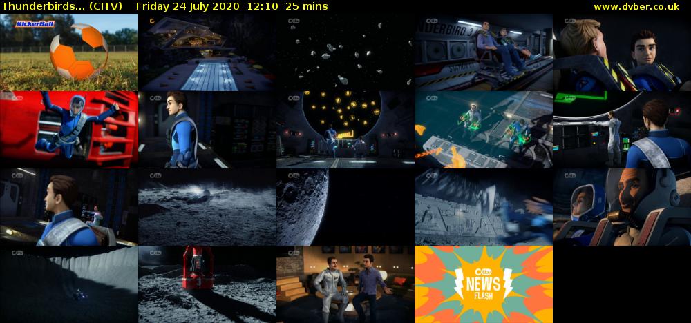 Thunderbirds... (CITV) Friday 24 July 2020 12:10 - 12:35