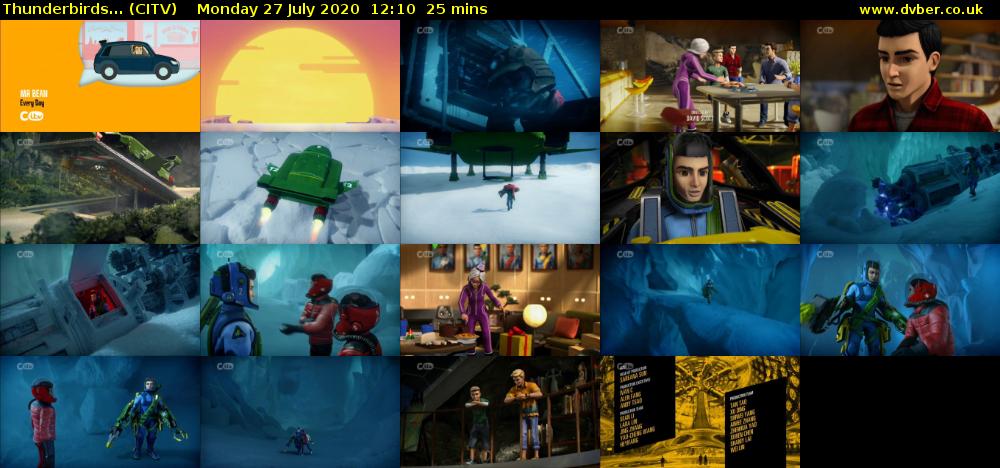 Thunderbirds... (CITV) Monday 27 July 2020 12:10 - 12:35