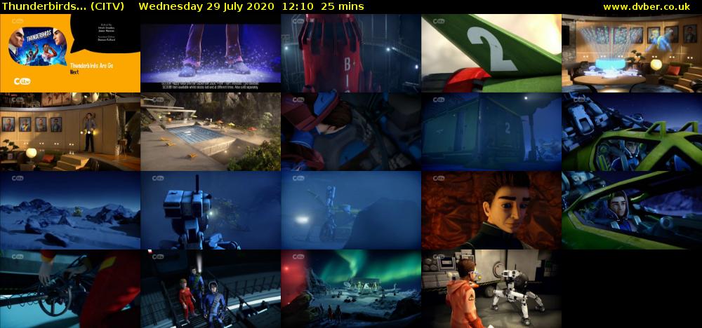 Thunderbirds... (CITV) Wednesday 29 July 2020 12:10 - 12:35