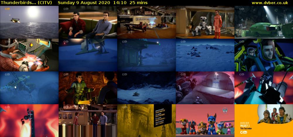 Thunderbirds... (CITV) Sunday 9 August 2020 14:10 - 14:35