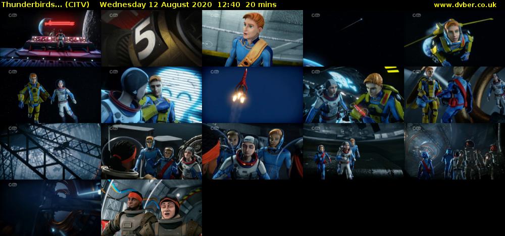 Thunderbirds... (CITV) Wednesday 12 August 2020 12:40 - 13:00