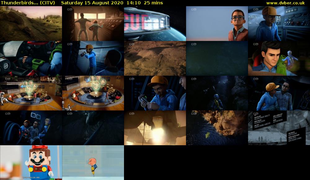 Thunderbirds... (CITV) Saturday 15 August 2020 14:10 - 14:35