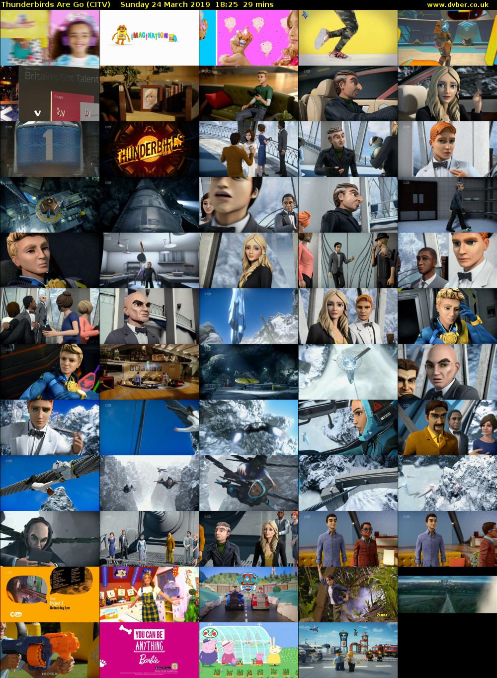 Thunderbirds Are Go (CITV) Sunday 24 March 2019 18:25 - 18:54