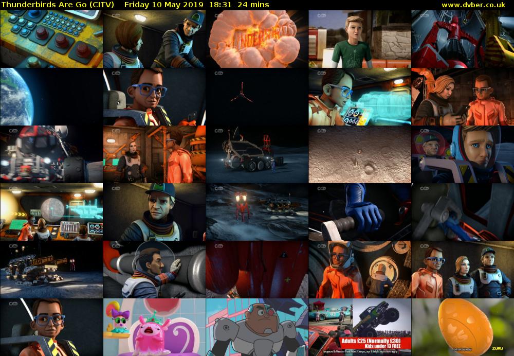 Thunderbirds Are Go (CITV) Friday 10 May 2019 18:31 - 18:55