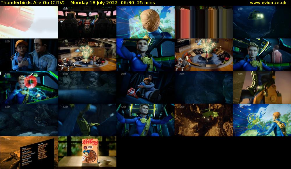 Thunderbirds Are Go (CITV) Monday 18 July 2022 06:30 - 06:55
