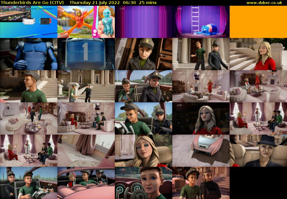 Thunderbirds Are Go (CITV) Thursday 21 July 2022 06:30 - 06:55