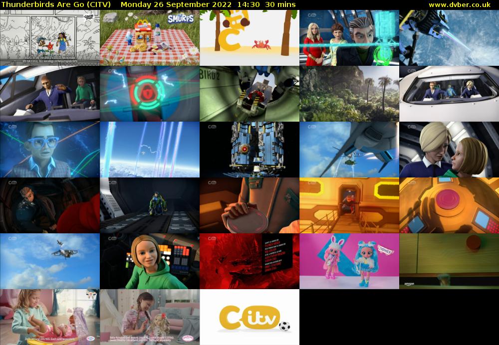 Thunderbirds Are Go (CITV) Monday 26 September 2022 14:30 - 15:00