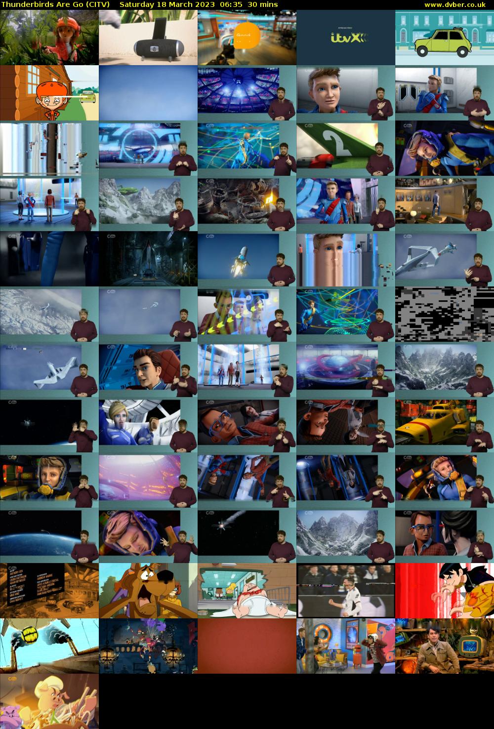Thunderbirds Are Go (CITV) Saturday 18 March 2023 06:35 - 07:05