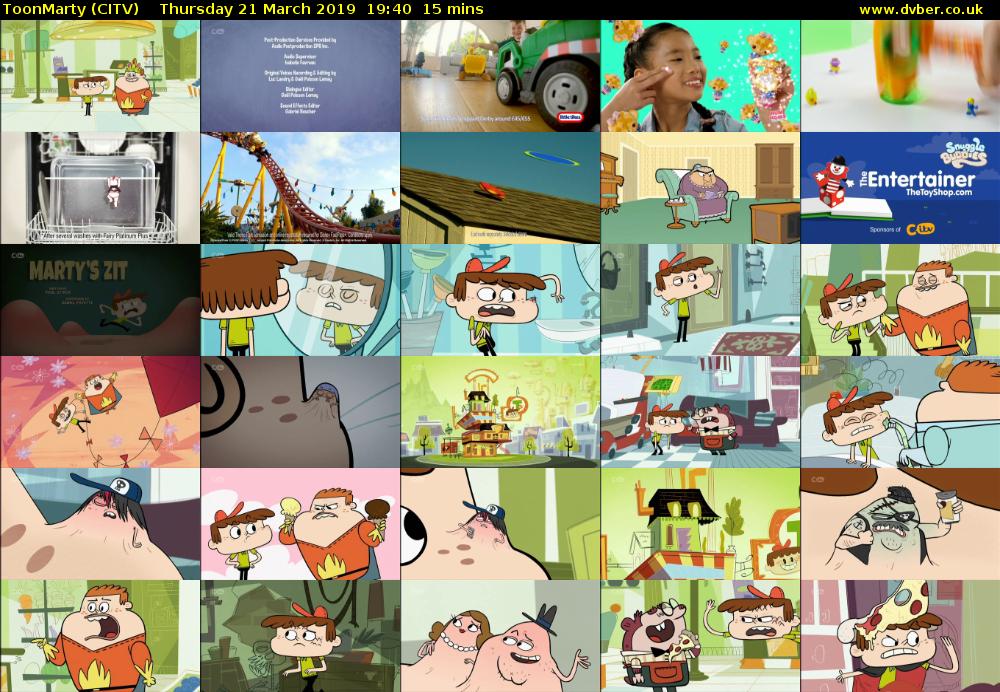 ToonMarty (CITV) Thursday 21 March 2019 19:40 - 19:55