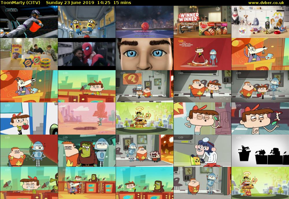 ToonMarty (CITV) Sunday 23 June 2019 14:25 - 14:40