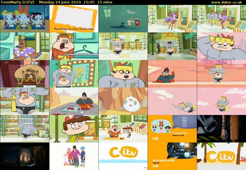 ToonMarty (CITV) Monday 24 June 2019 15:05 - 15:20