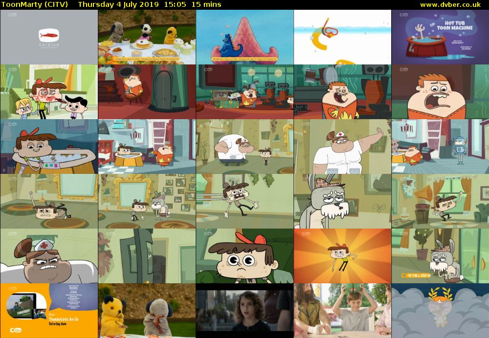 ToonMarty (CITV) Thursday 4 July 2019 15:05 - 15:20