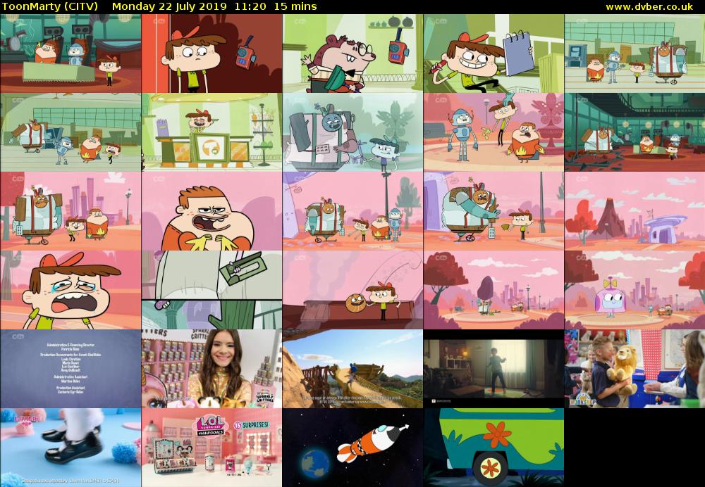 ToonMarty (CITV) Monday 22 July 2019 11:20 - 11:35