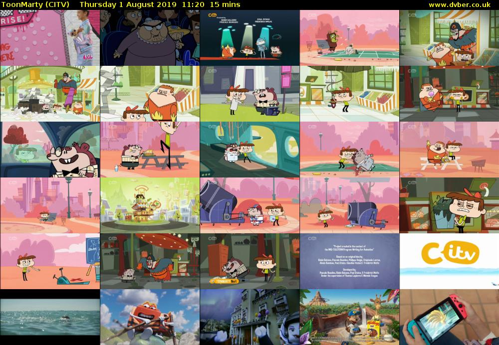 ToonMarty (CITV) Thursday 1 August 2019 11:20 - 11:35