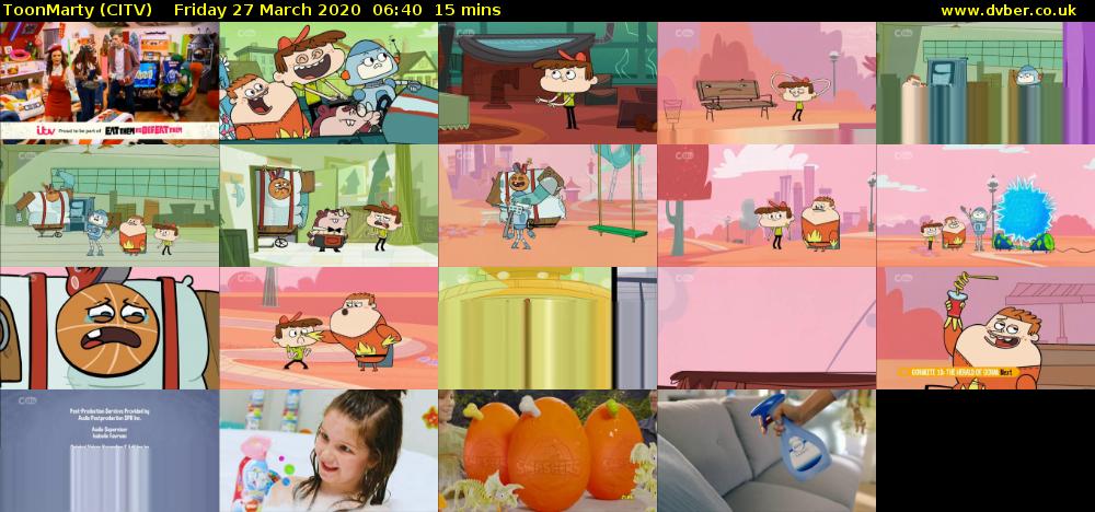 ToonMarty (CITV) Friday 27 March 2020 06:40 - 06:55