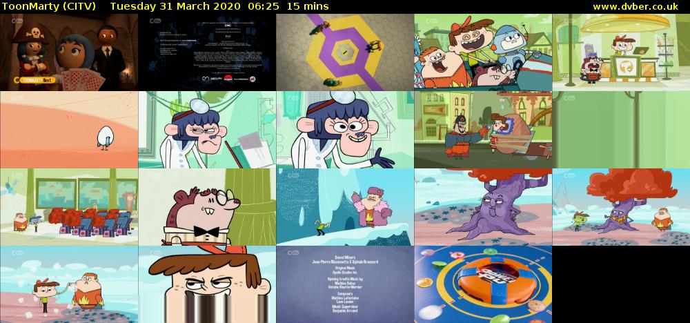 ToonMarty (CITV) Tuesday 31 March 2020 06:25 - 06:40