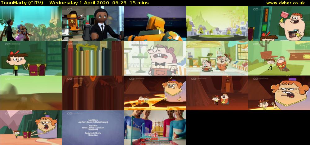 ToonMarty (CITV) Wednesday 1 April 2020 06:25 - 06:40