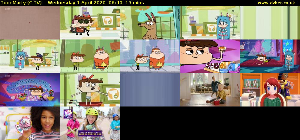 ToonMarty (CITV) Wednesday 1 April 2020 06:40 - 06:55