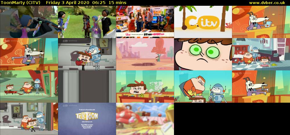 ToonMarty (CITV) Friday 3 April 2020 06:25 - 06:40