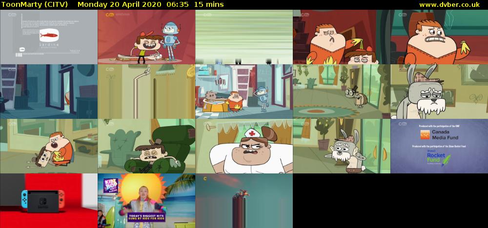 ToonMarty (CITV) Monday 20 April 2020 06:35 - 06:50