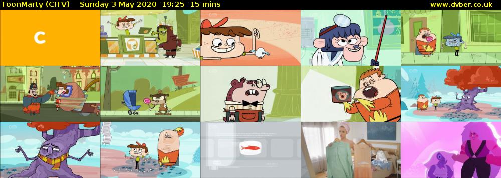 ToonMarty (CITV) Sunday 3 May 2020 19:25 - 19:40