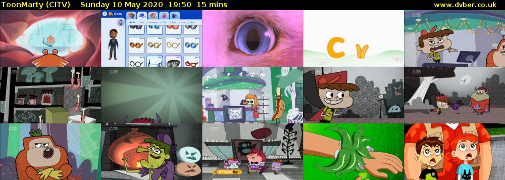 ToonMarty (CITV) Sunday 10 May 2020 19:50 - 20:05
