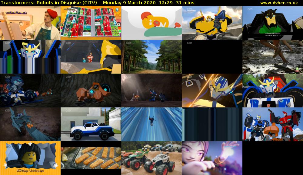 Transformers: Robots in Disguise (CITV) Monday 9 March 2020 12:29 - 13:00