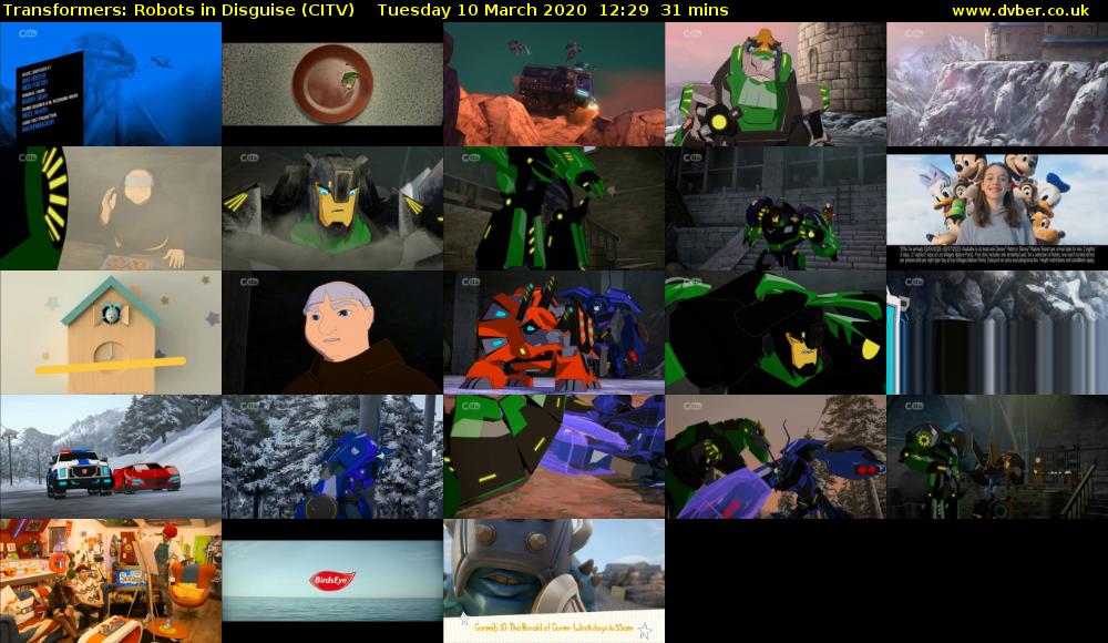 Transformers: Robots in Disguise (CITV) Tuesday 10 March 2020 12:29 - 13:00