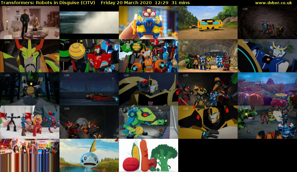 Transformers: Robots in Disguise (CITV) Friday 20 March 2020 12:29 - 13:00